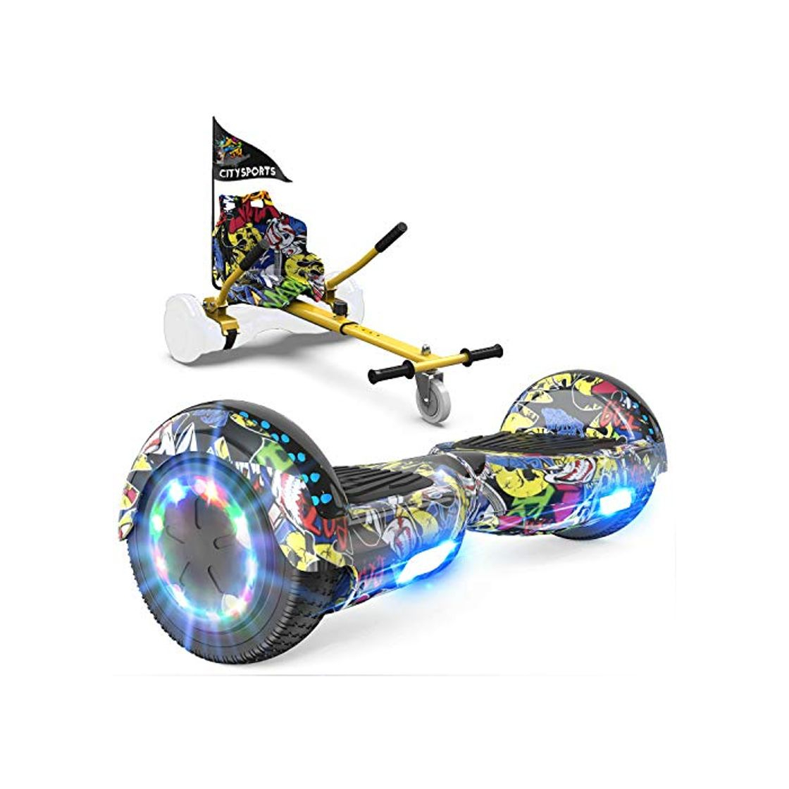 Producto GeekMe Patinete Eléctrico Auto Equilibrio con Hoverkart,Hover Scooter Board,Balance Board