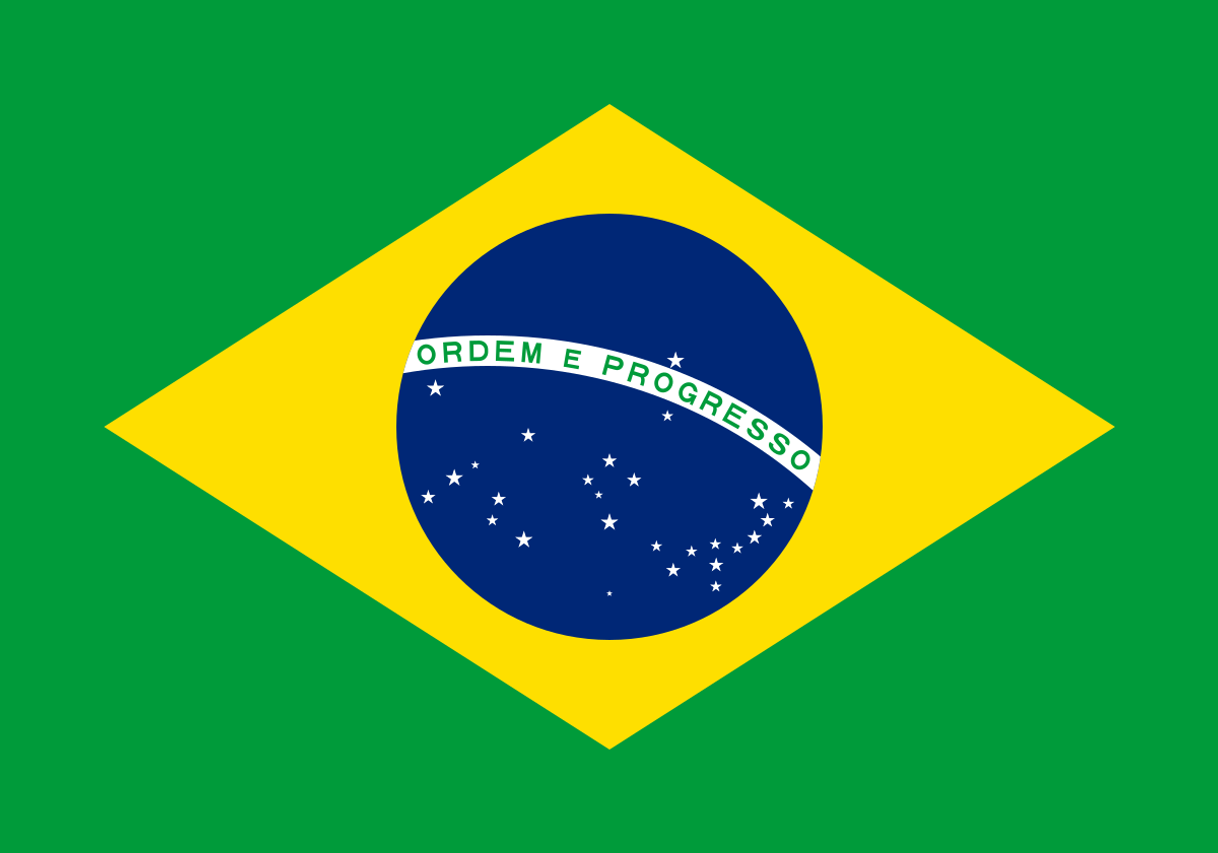 Fashion Bandeira brasileira 