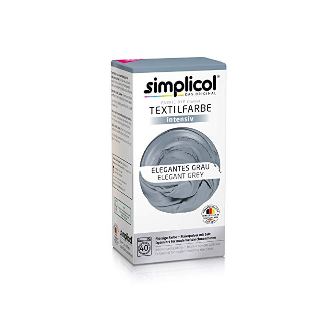 Elemento de la categoría hogar Simplicol Kit de Tinte Textile Dye Intensive Gris