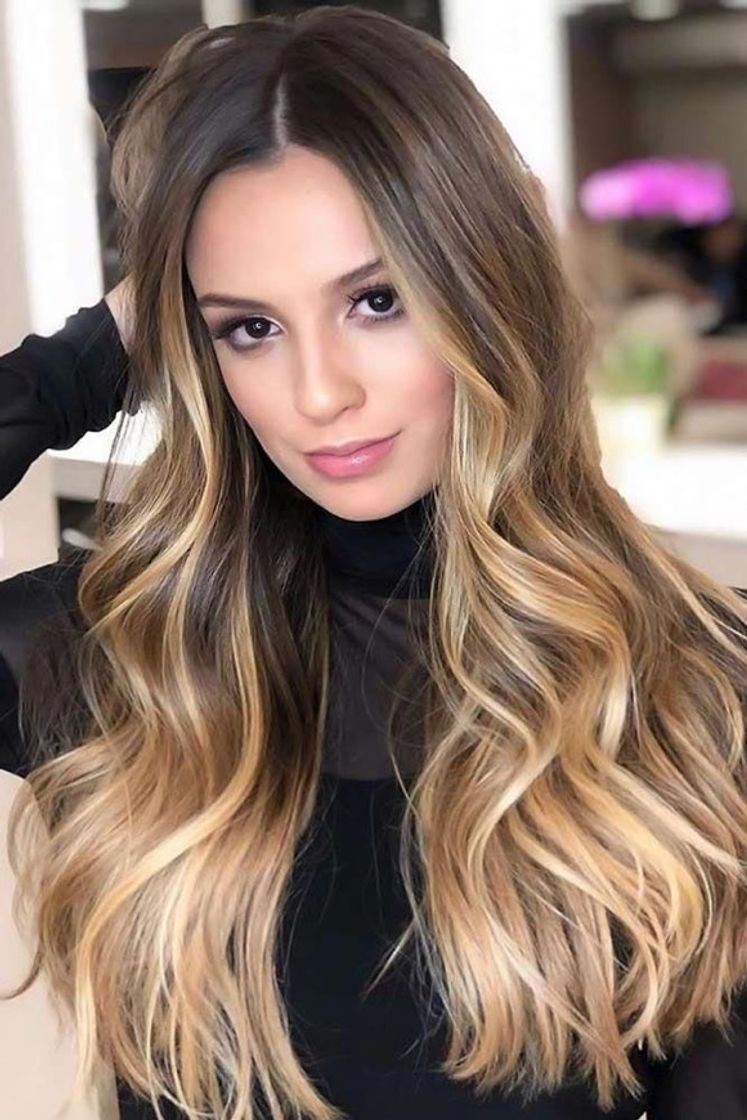 Fashion Blonde ombre fall hair