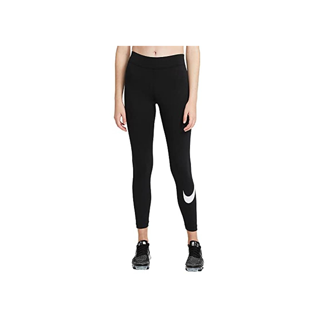 Moda NIKE CZ8530-010 W NSW ESSNTL LGGNG Swoosh MR Leggings Womens Black/