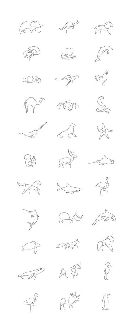 Fashion Desenhos para Tatuagens Minimalistas