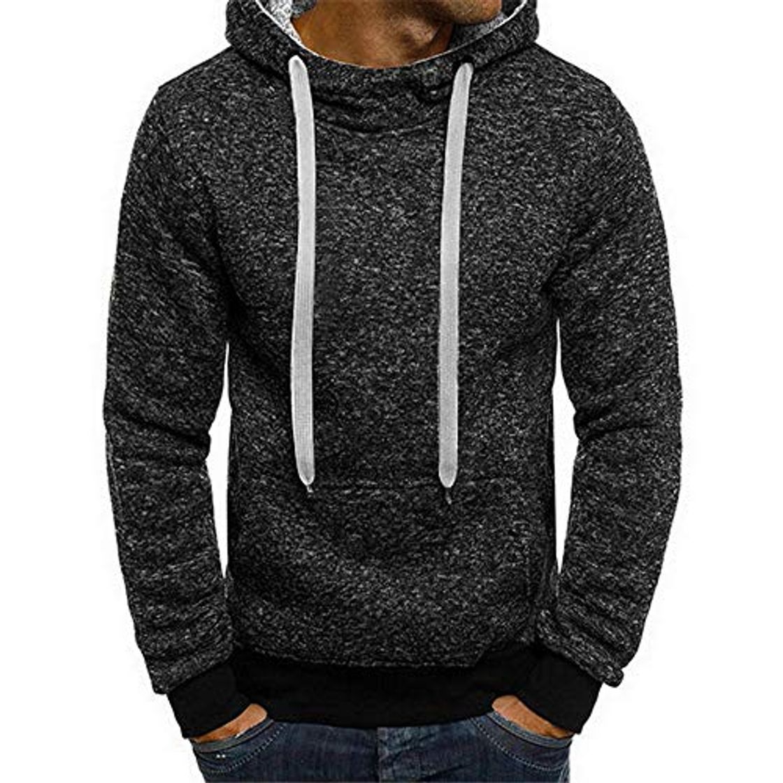 Moda Sudaderas Con Capucha Otoño Invierno Sudaderas Con Capucha Sólidas Hombres Chándales Casuales Hip Hop Abrigo Pullover Sudadera Hombres Sudaderas Con Capucha Moleton Masculino Top A L