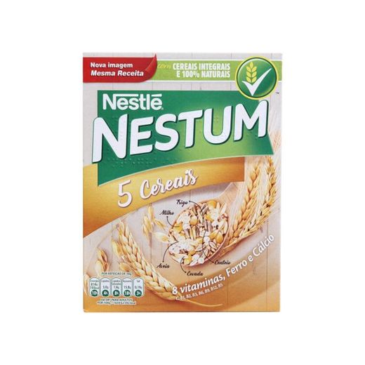 Flocos Nestum 5 Cereais com cereais Integrais vegan comida

