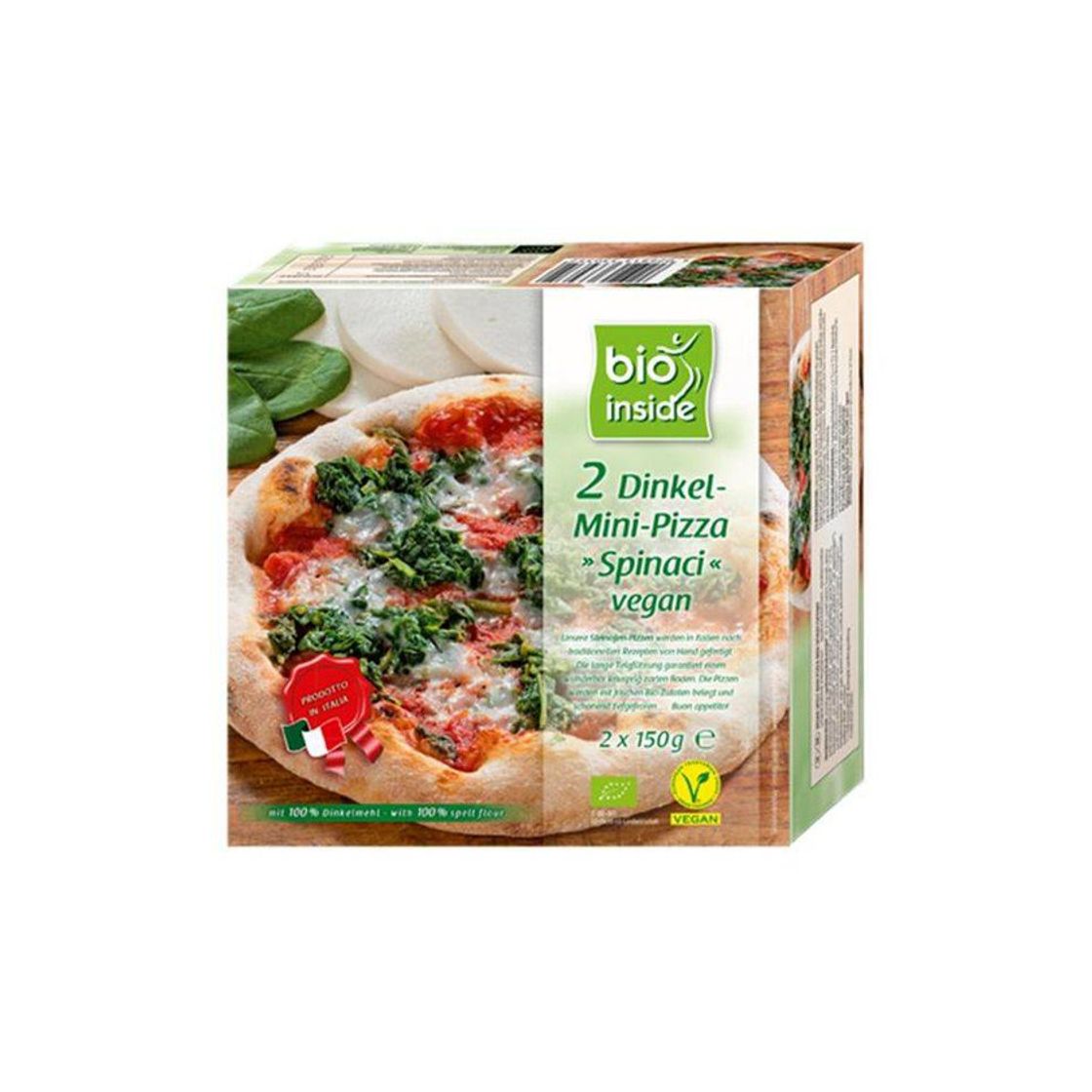 Products MINI PIZZA ESPINAFRES VEGAN

