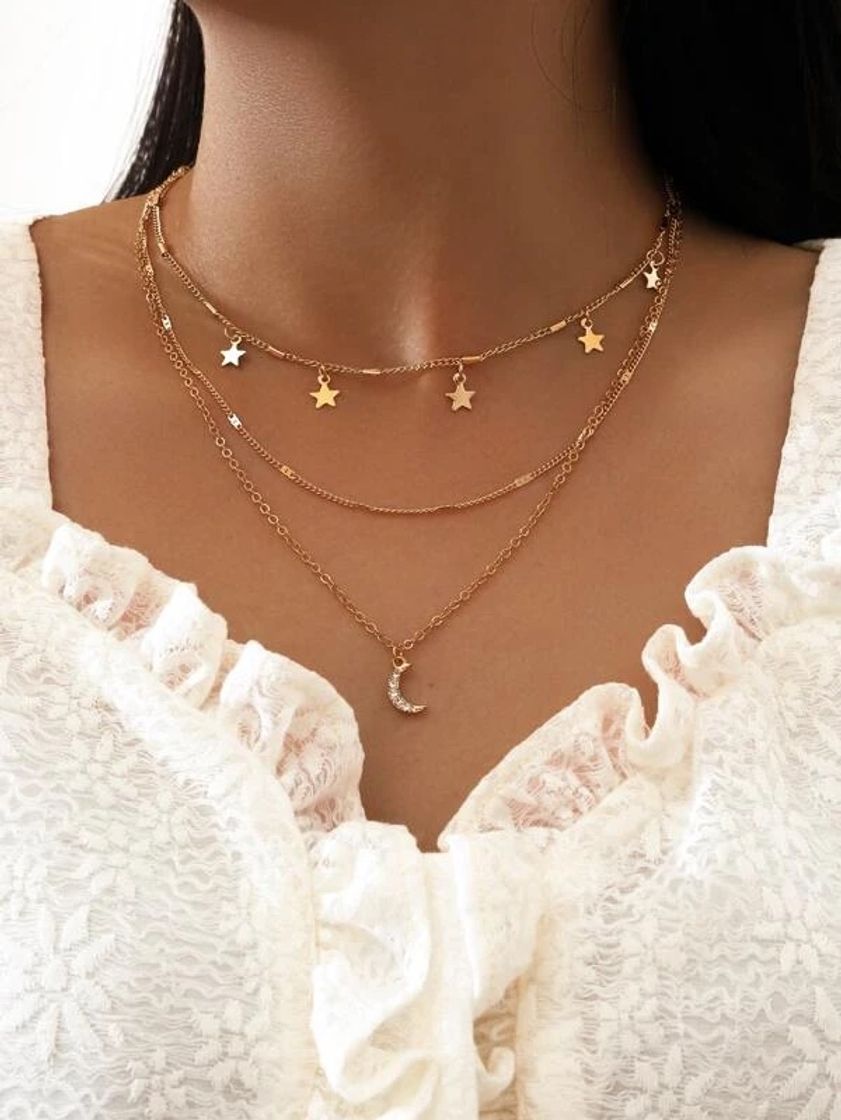 Moda Star Charm Layered Necklace | SHEIN USA