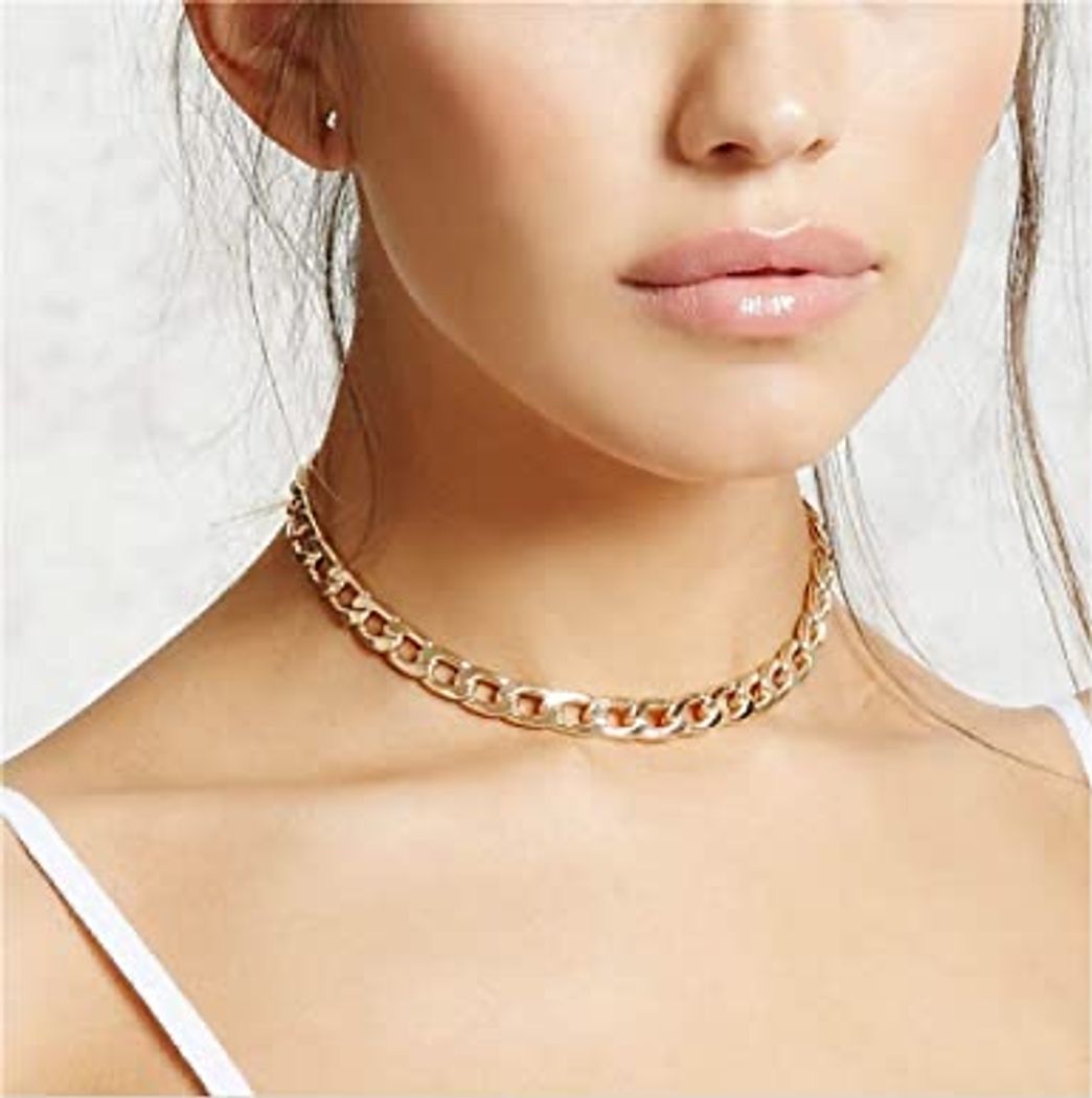 Moda Sither Women Chain Choker Necklace Big Link ... - Amazon.com