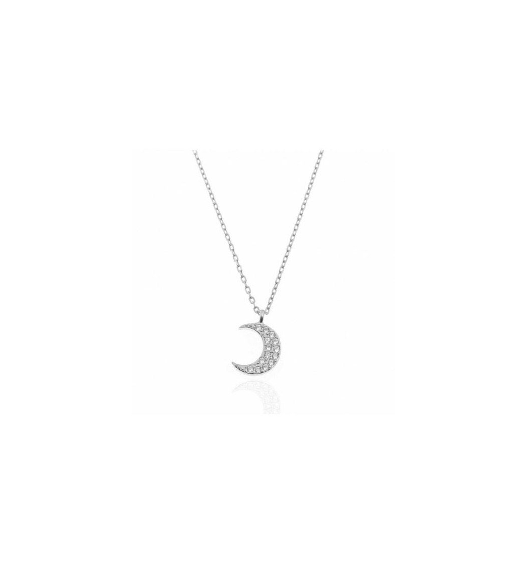 Producto Collar Luna Circonita Plata 