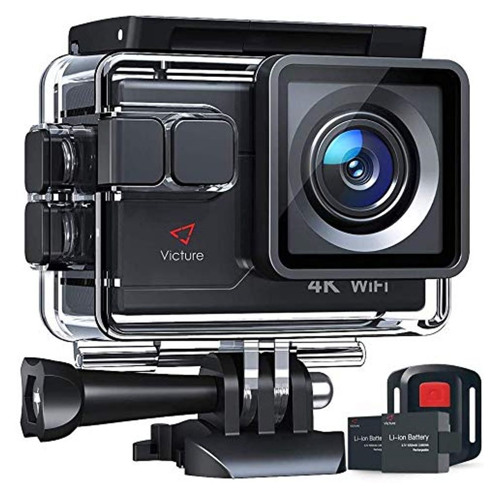 Social Victure Cámara Deportiva 4K Wi-Fi 16MP Camara Acuática Camaras Acción Sumergible de