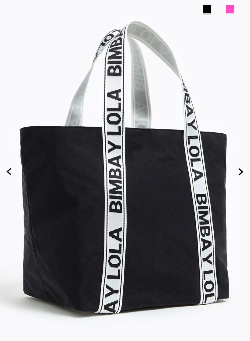 Moda Bolso shopper XL nylon negro Bimba y Lola