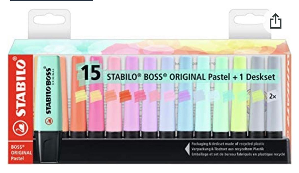 Product Subrayadores stabilo colores pastel pack