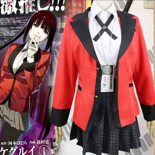 ﾉ Cosplay Kakegurui uniforme R$167