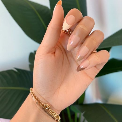 Nude french nails