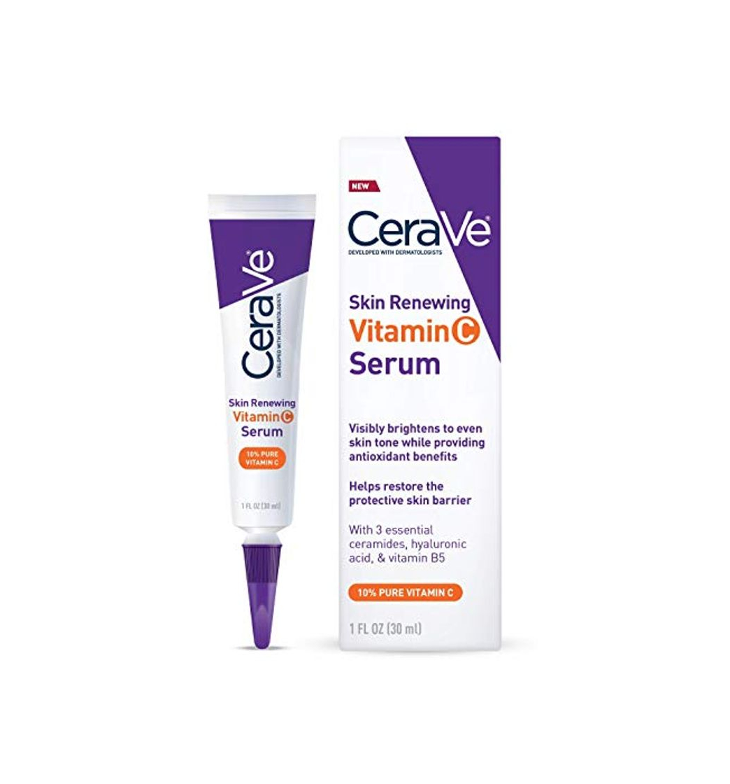 Producto CeraVe Suero de vitamina C con ácido hialurónico, suero iluminador de la