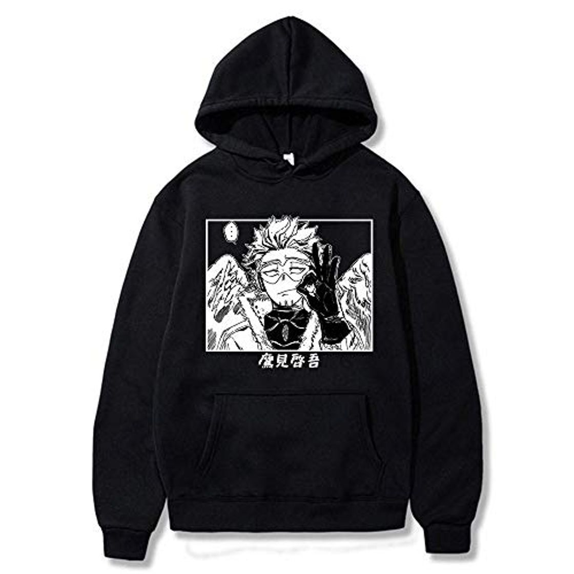 Moda Tsingsa Harajuku My Hero Academia Sudaderas con Capucha Unisex Anime japonés Hawks Sudadera con Capucha Estampada para Hombre Streetwear Sudaderas Casuales