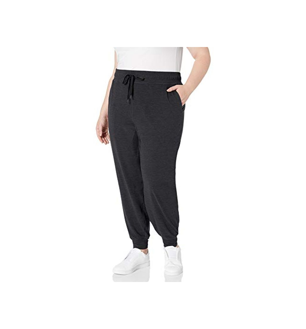 Fashion Amazon Essentials Plus Size Brushed Tech Stretch Jogger Pant Athletic-Sweatpants, Negro