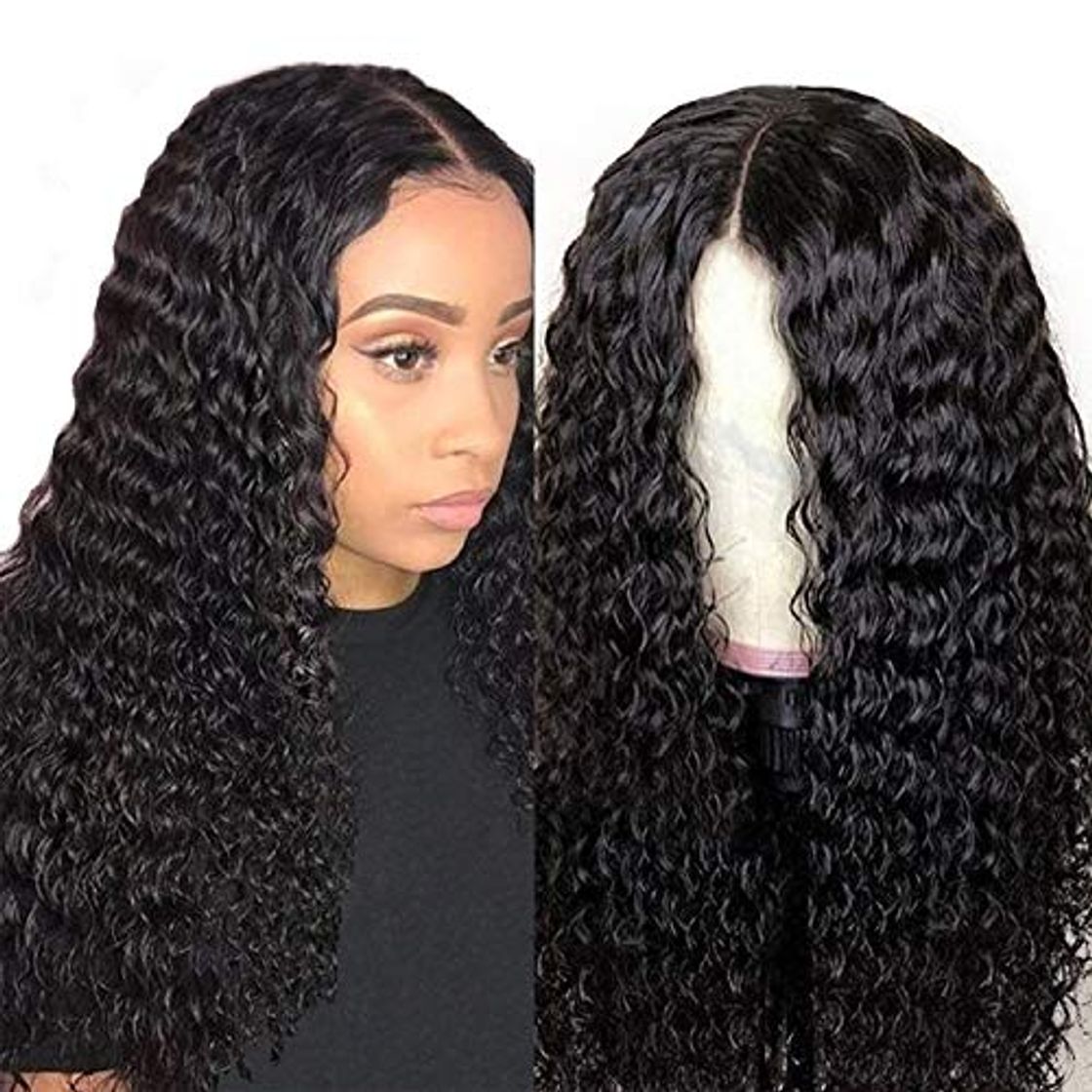 Product Pelucas parte media lace front wigs curly pelucas mujer pelo natural humano largo peluca rizada 100% mujer onduladas pelucas de pelo humano remy 150% densidad 24 inch