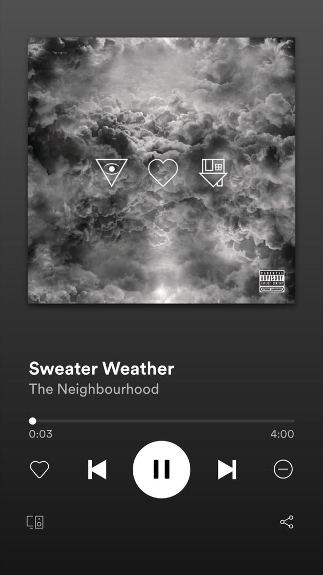 Canción Sweater Weather