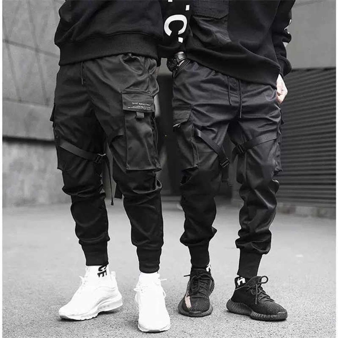 Fashion Hip-Hop Techwear Calça