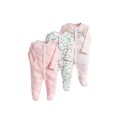 Pijama para bebé, pelele, paquete de 3, unisex, de algodón, 3 a