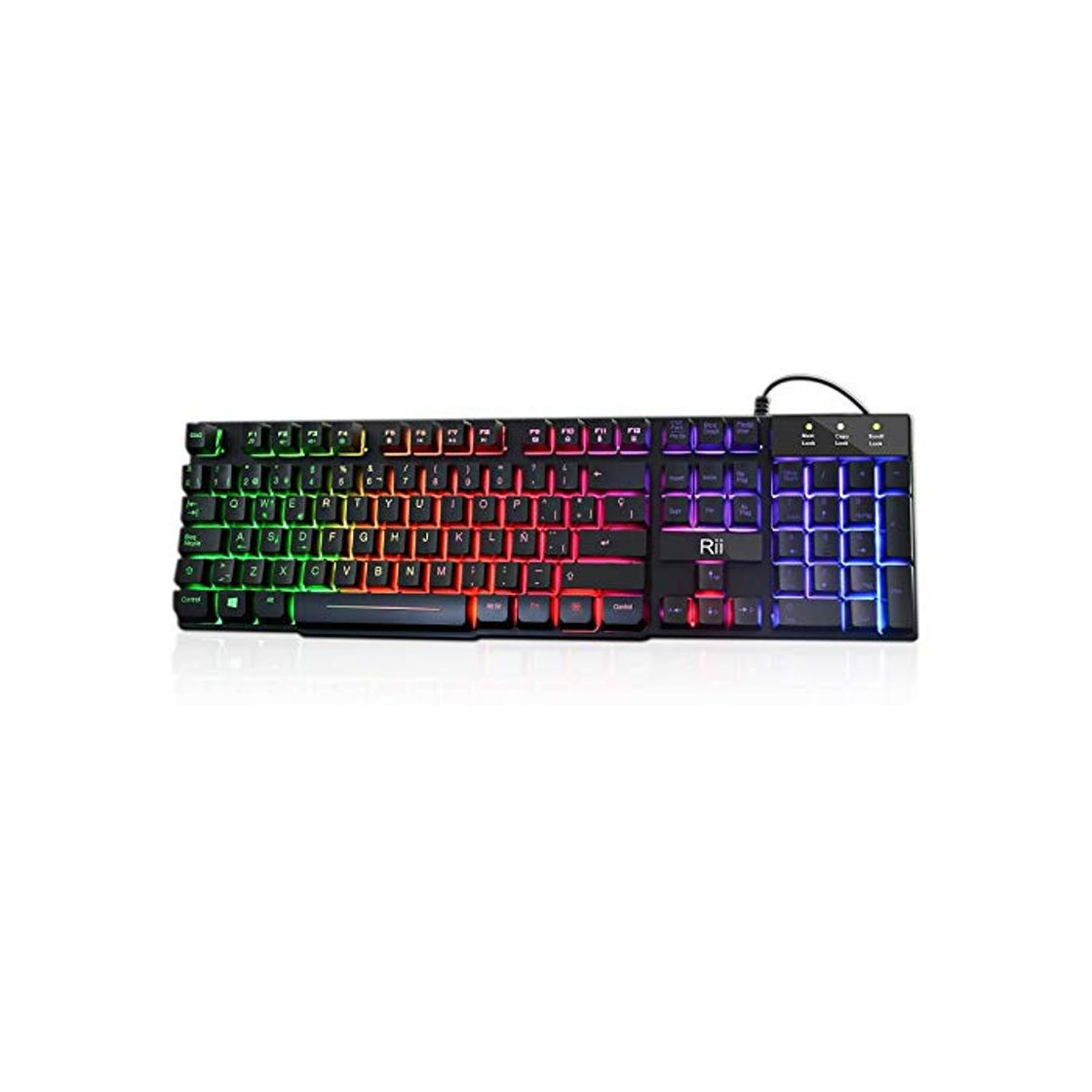 Social Rii RK100+ Novedoso Teclado USB Retroiluminado