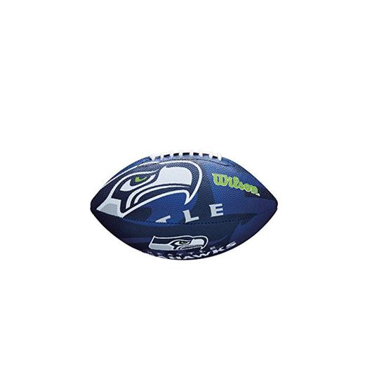 Wilson WTF1534XBSE Pelota de fútbol Americano NFL JR Team Seattle Seahawks Material
