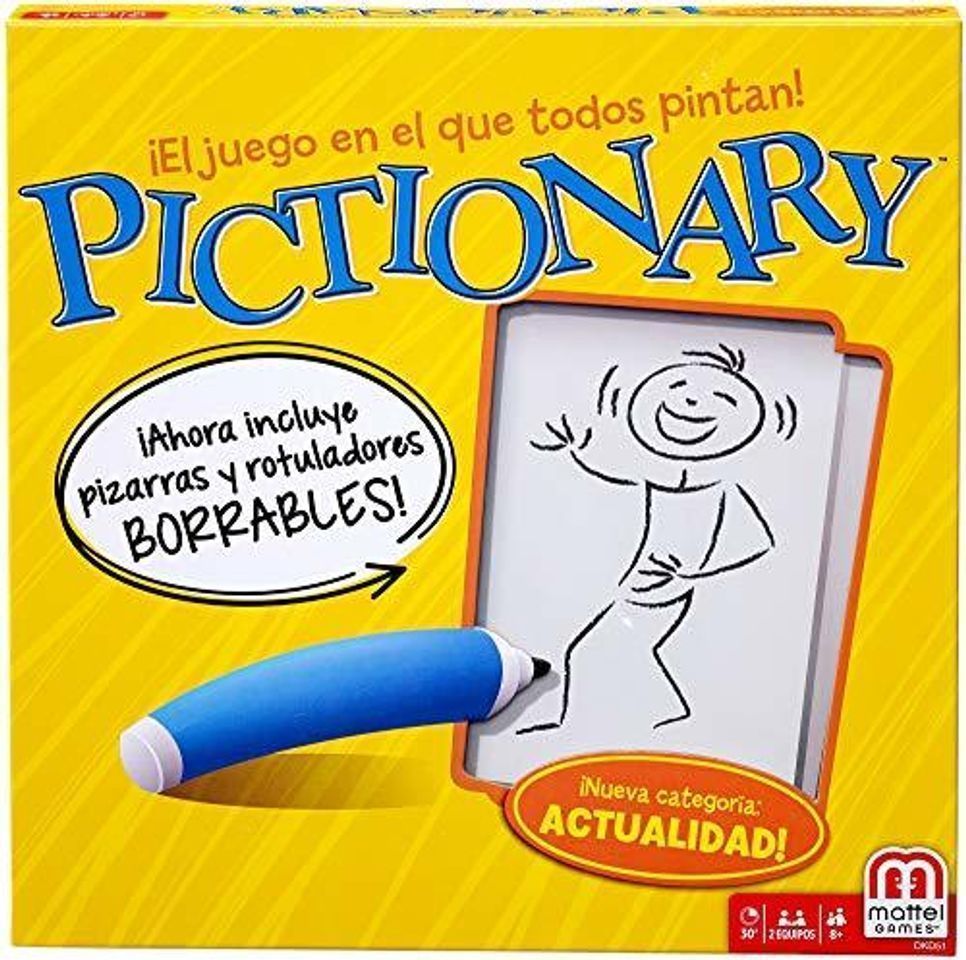 Social Mattel Games - Pictionary, Juegos de Mesa 