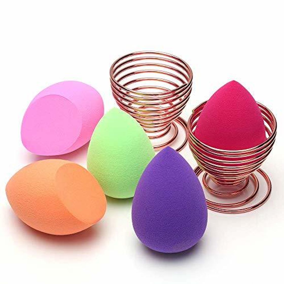 Social Esponja Maquillaje, O'Vinna [7-Pack] Esponjas para Maquillaje Facial de Belleza (5 Piezas