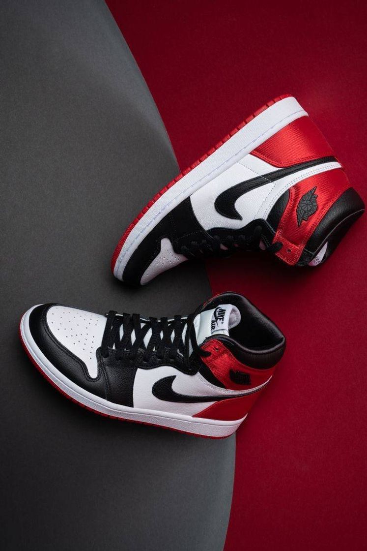 Fashion Air jordan 1 High OG "Satin Black Toe"