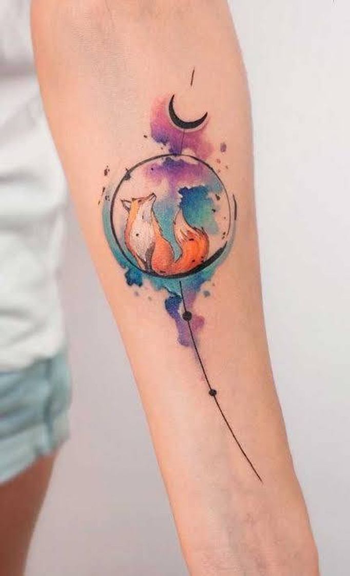 Fashion Tatuagem aquarela: 60 inspirações, significados e desenhos ...