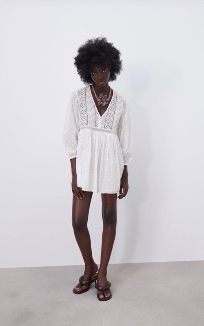 Social Vestido Zara branco 