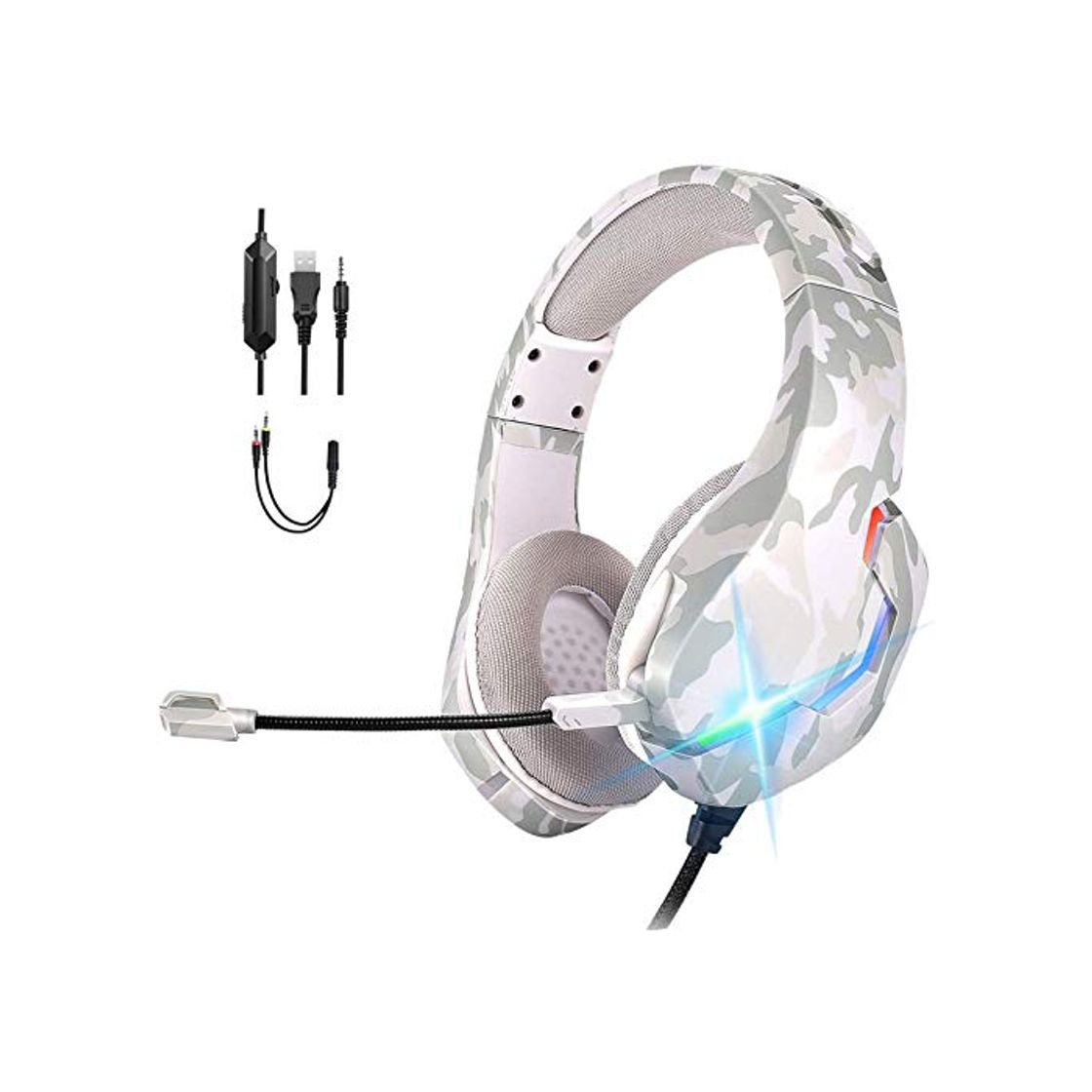 Producto ONIKUMA Auriculares Gaming PS5 con Micrófono,Cascos Gaming PS4 con Sonido Envolvente 7.1,Cancelación