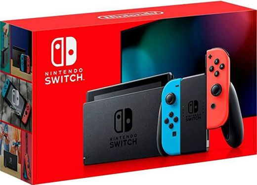 New Nintendo Switch Azul e Vermelho Neon

