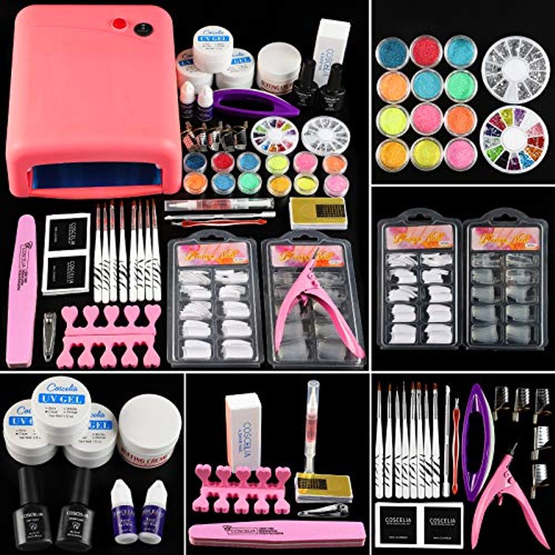 Lugar Coscelia 36 W Lámpara Secador de Uñas UV Gel Brillos Brillants Kits