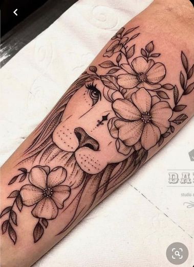 Tatuagem de leão 🦁 