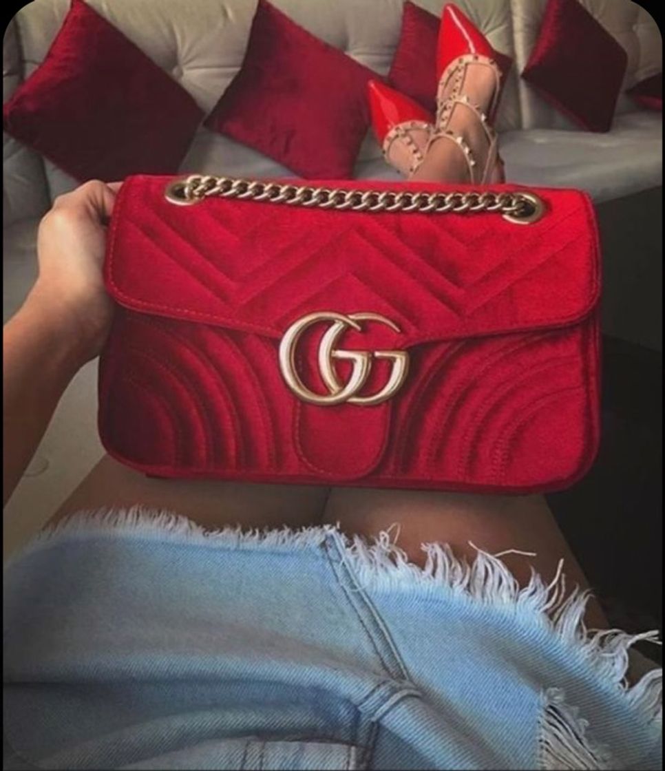 Fashion Bolsa Gucci Marmont Vermelha