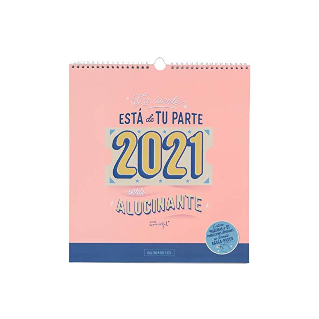 Productos Calendario de pared rasca-rasca 2021 - La suerte está de tu parte