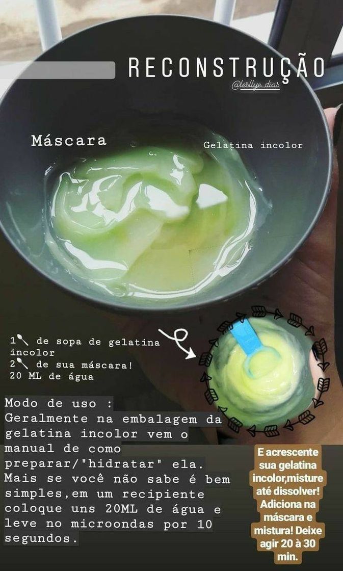 Social RECEITA PARA CABELOS