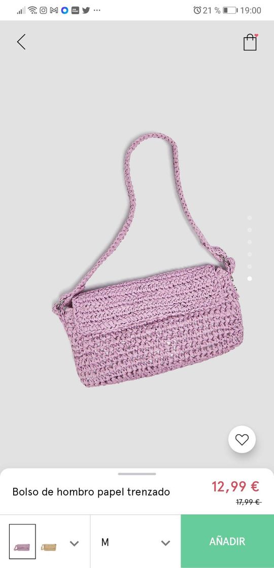 Moda Bolso de hombro papel trenzado - PULL&BEAR