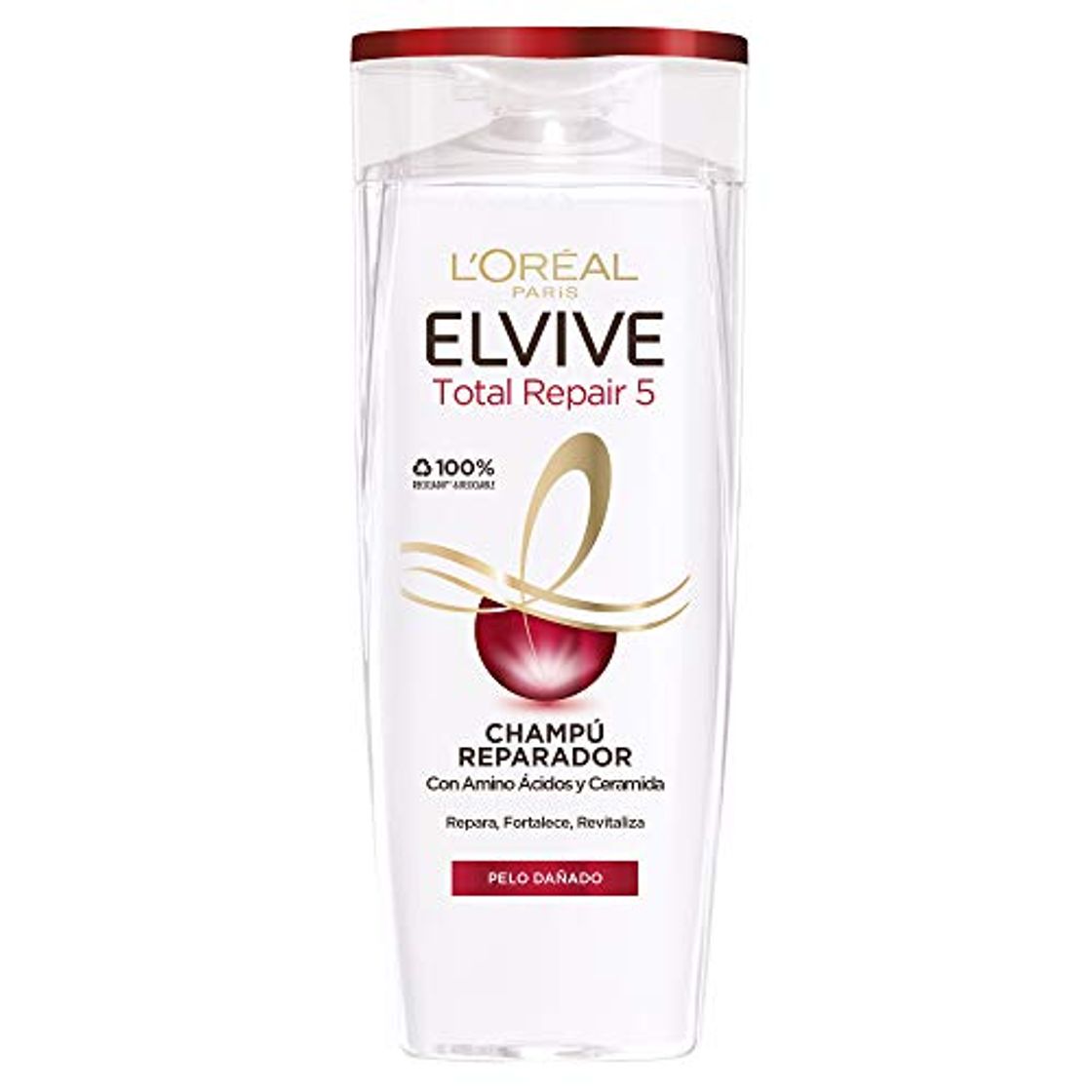 Beauty L'Oreal Paris Elvive Total Repair 5 Champú Reparador para El Pelo Dañado