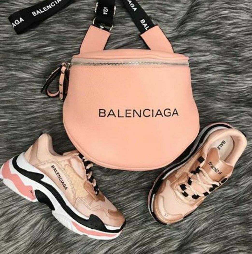 Fashion CONJUNTO ✨BALENCIAGA BOLSA+TÊNIS ROSE GOLD✨