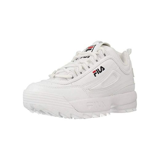 FILA 1010567 Disruptor Kids Zapatillas DE Deporte Junior Unisex White 34