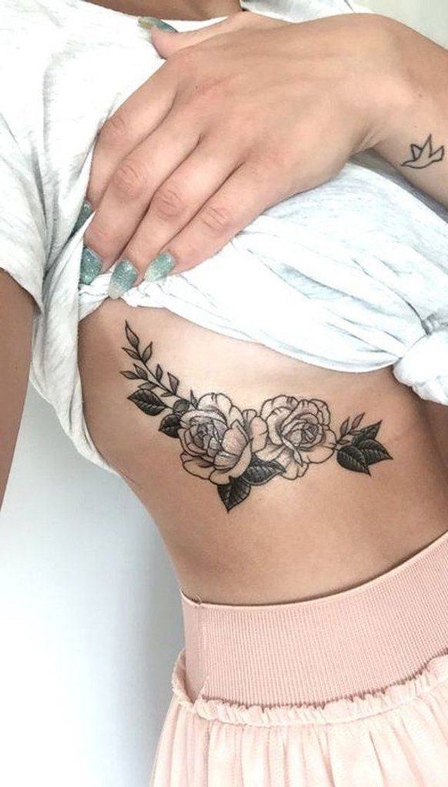 Fashion Tatuagem rosas