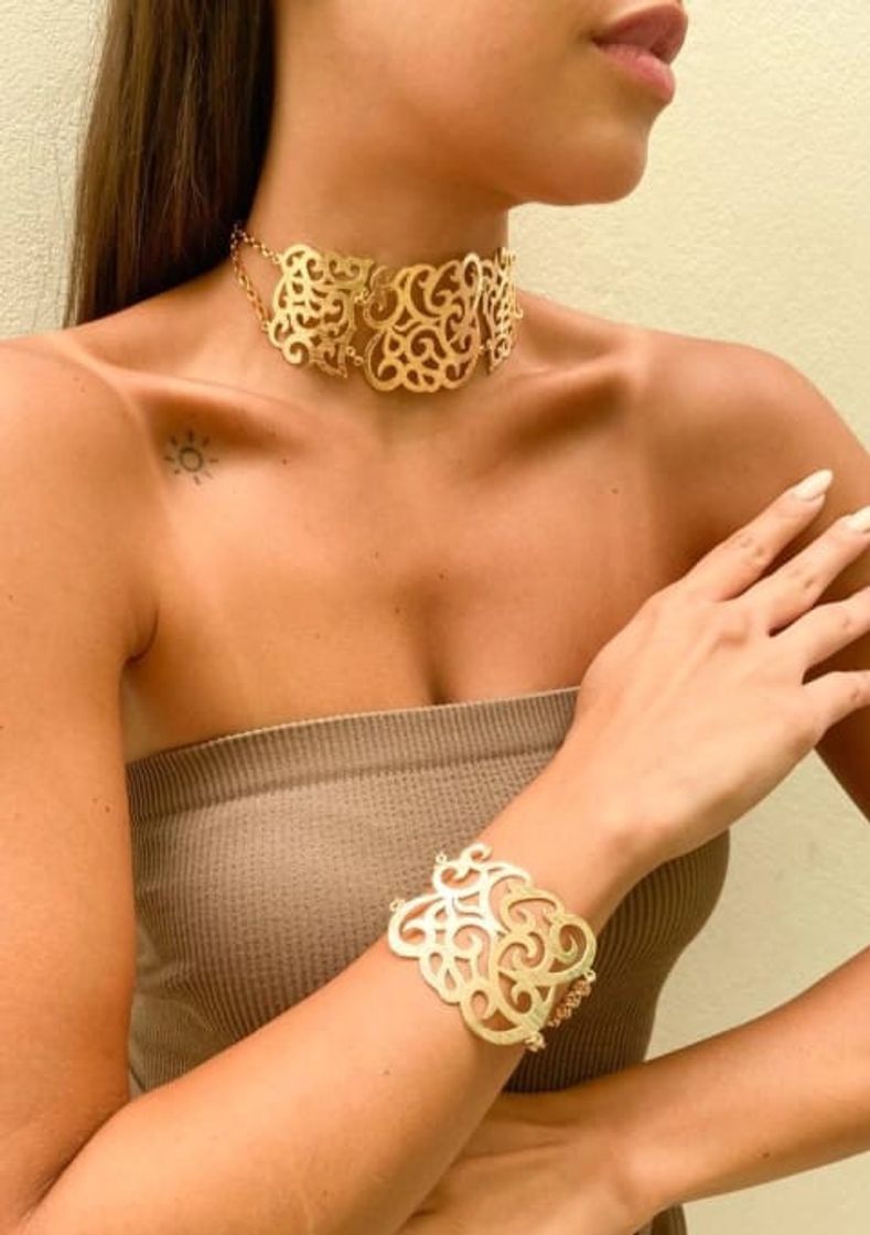 Social Conjunto choker e bracelete