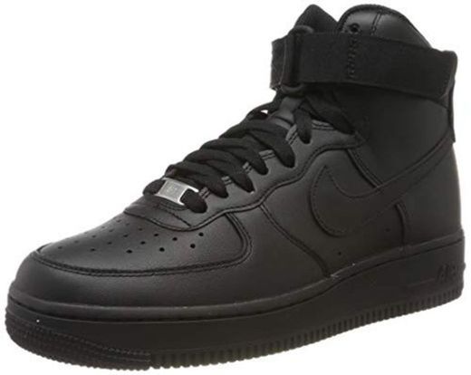 Nike Wmns Air Force 1 High, Zapatos de Baloncesto para Mujer, Negro