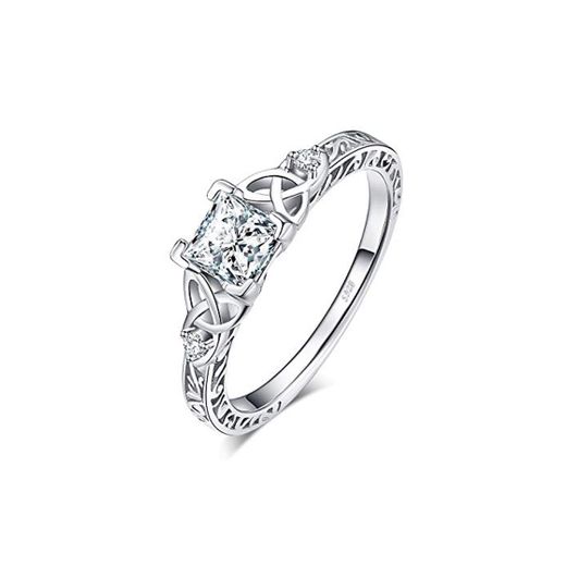 JewelryPalace Anillo Vintage Corte Princesa 1