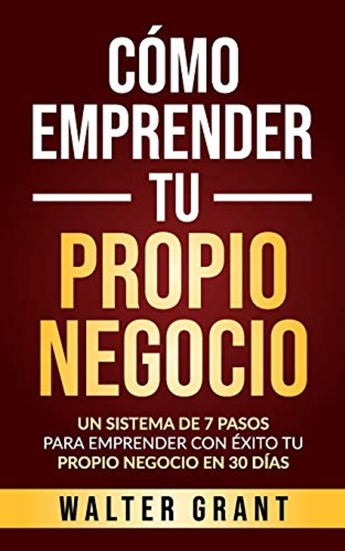 Book Cómo Emprender Tu Propio Negocio