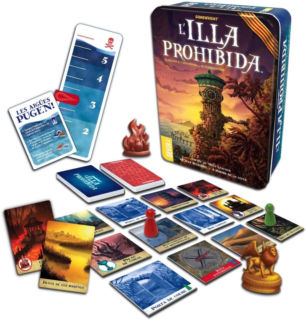 Productos Devir-La Illa Prohibida Juego de Mesa, versión catalana, Multicolor