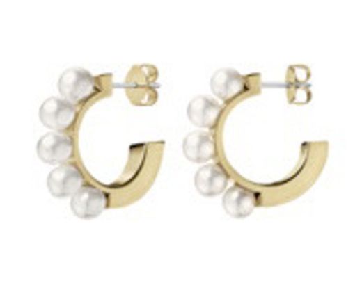 Pearl hoop earrings | Calvin Klein