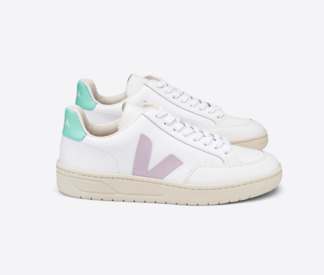 Moda V-12 LEATHER WHITE PARME TURQUOISE